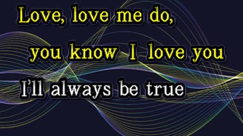 kbkaraokeking Beatles,_The Love Me Do