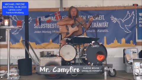 MICHAEL PRITZKE - DANKE, DASS ES DICH GIBT - BAUTZEN, Kornmarkt, 26 06 2023, 125. MAHNWACHE 🕊