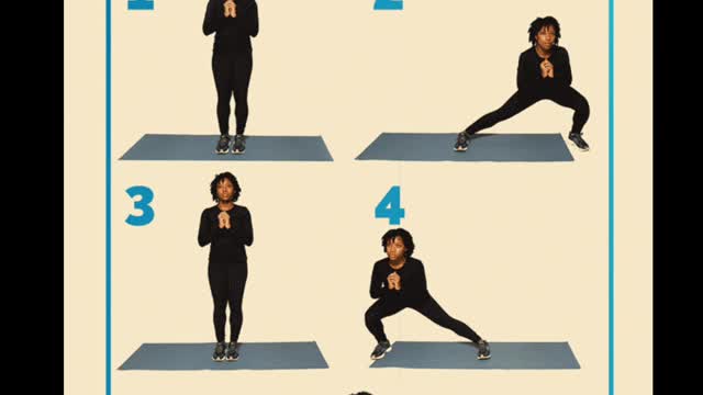 Side lunge exercise