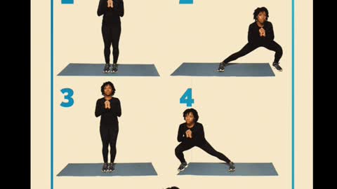 Side lunge exercise