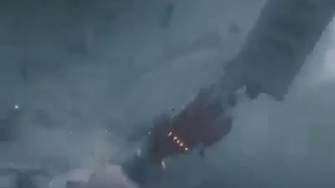 Scary typhoon sweeps houses and filming nearby