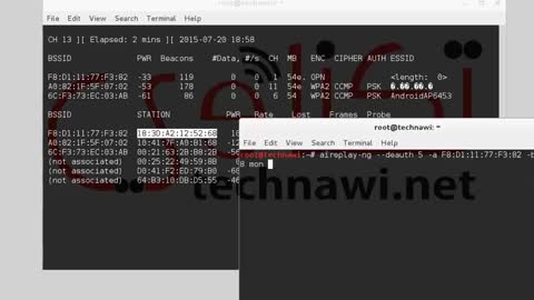 اظهار اسم الشبكه المخفيه