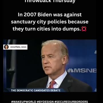 When Biden was against sanctuary city policies