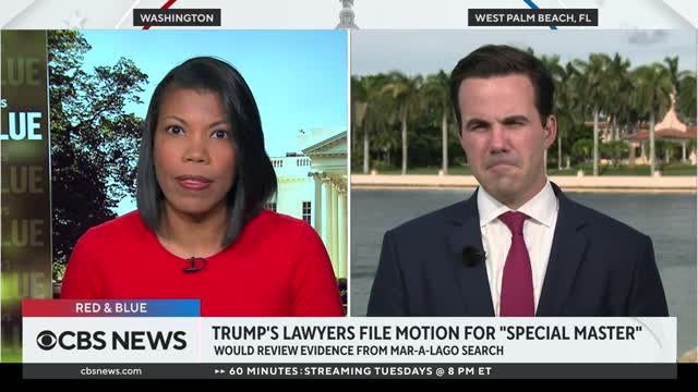Trump's lawyers file motion for "special master" in Mar-a-Lago search