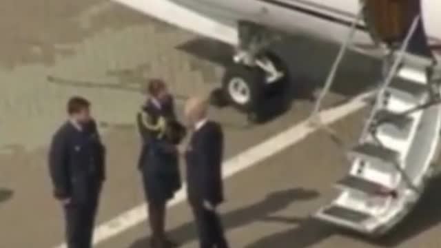 The moment King Charles III arrives in London from Scotland