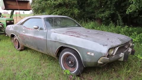 ABANDONED Dodge Challenger Rescued After 35 Years