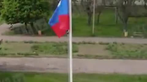 In Snigirevka in the Mykolaiv region, the flag of Russia was raised