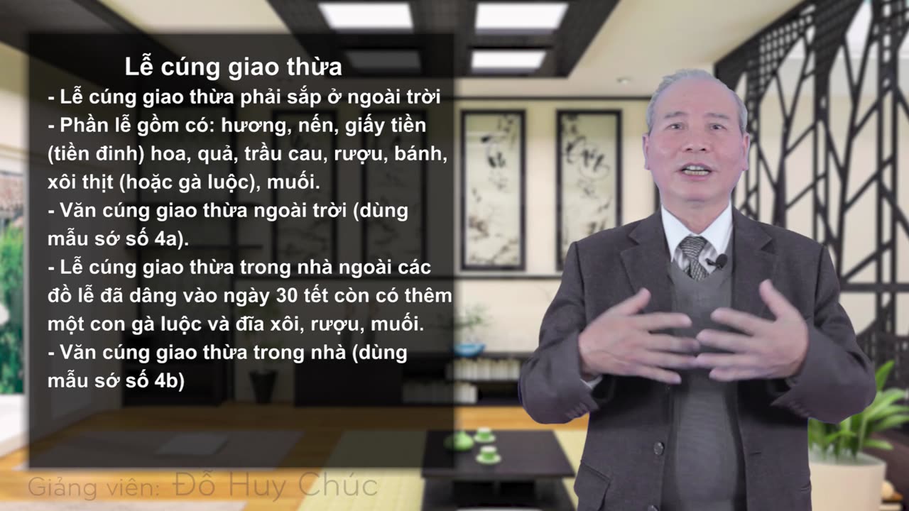 Bài 08. LỄ CÚNG TẤT NIÊN, LỄ CÚNG GIAO THỪA, LỄ HÓA VÀNG