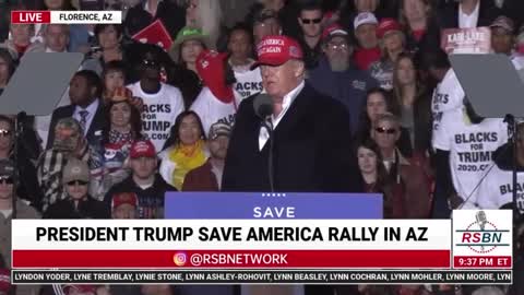 President Trump: I'm proud that I was the anti-mandate President (Clip from Trump Rally in AZ)