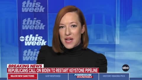Psaki says we have to REDUCE OIL