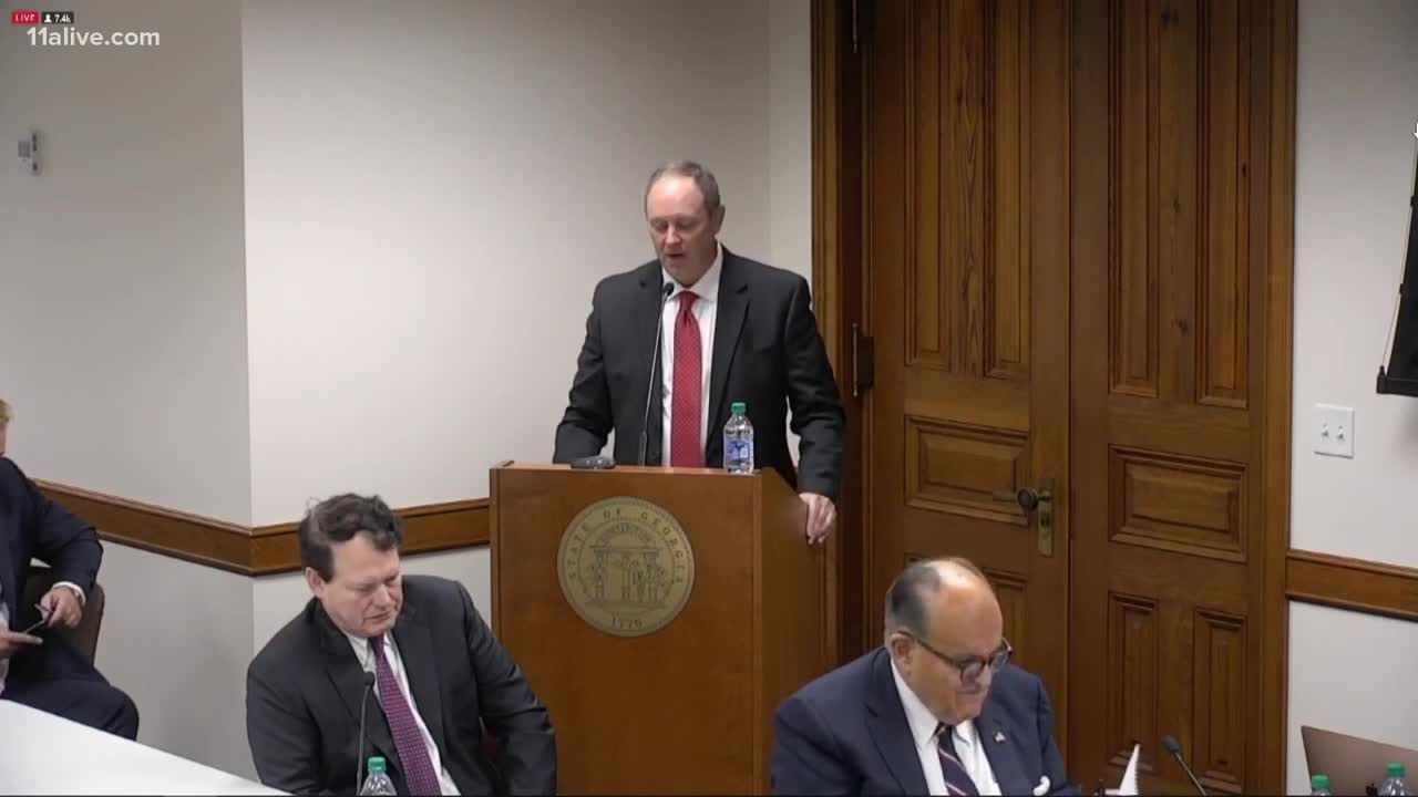 Mark Amick Gives Testimony During Georgia Senate Hearing on Election Fraud