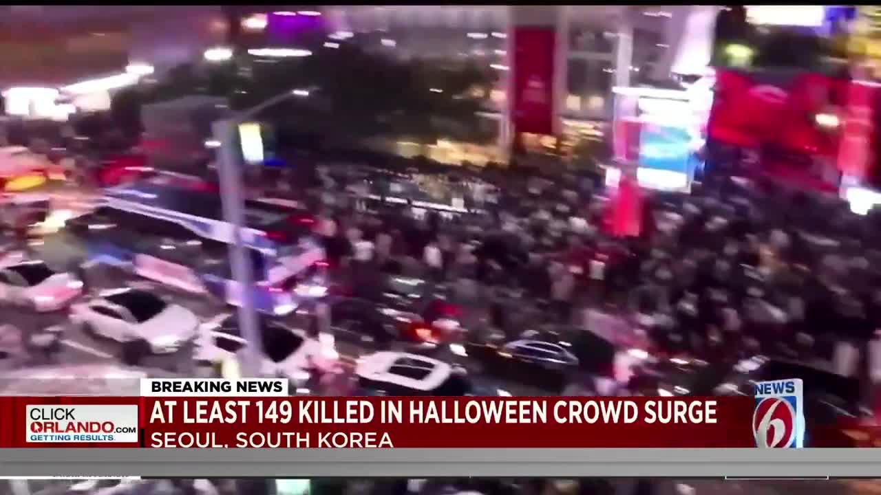 Crush kills at least 146 at Halloween festivities in Seoul