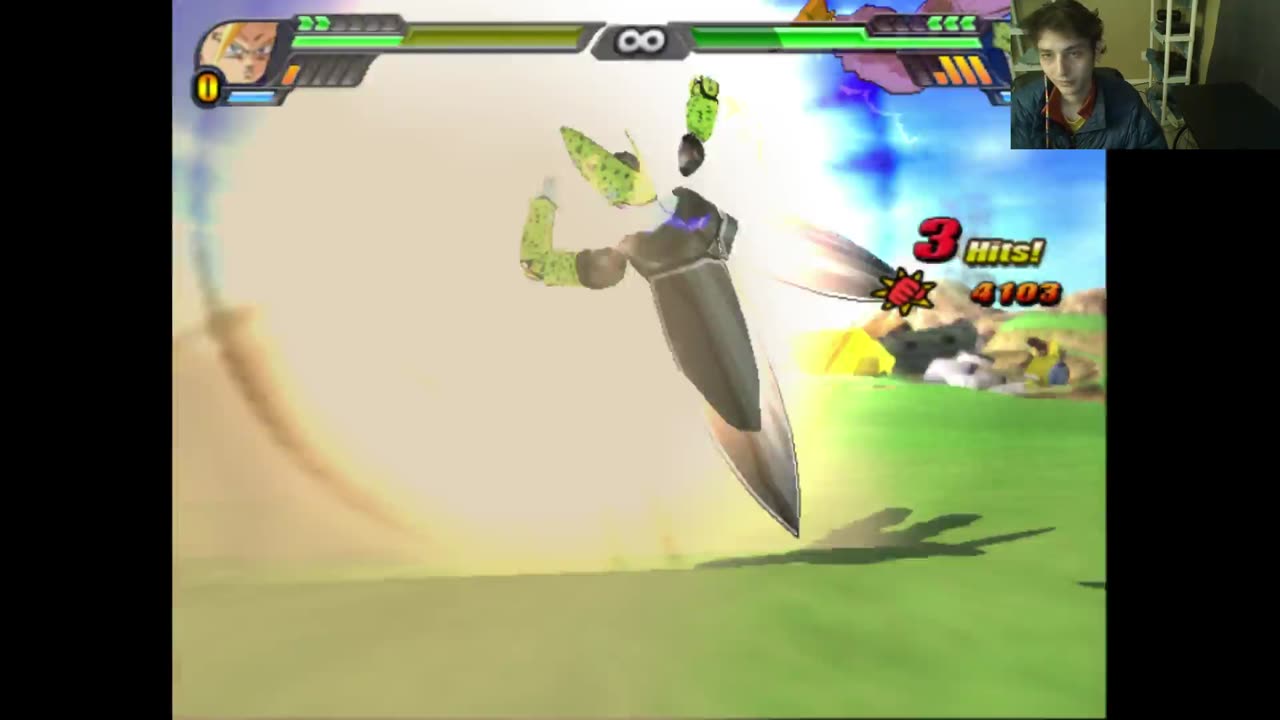 Super Saiyan Gohan 2 VS Super Perfect Cell In A Dragon Ball Z Budokai Tenkaichi 3 Battle