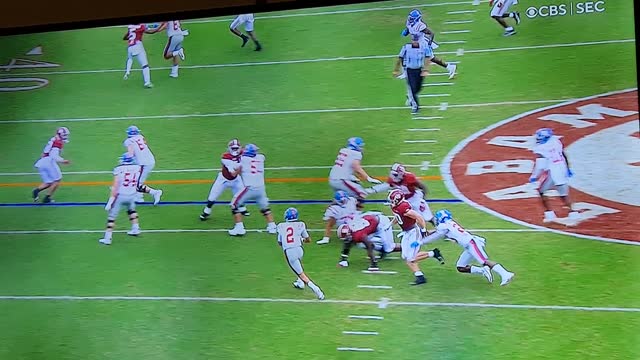 BAMA STOPS OLE MISS ON 4TH DOWN AGAIN