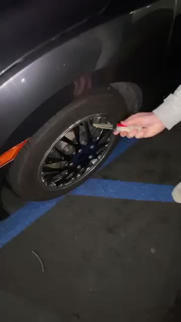 My ex sent me this video of her popping my tire #shorts