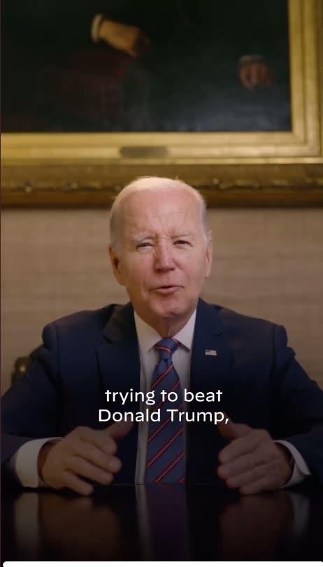 Joe Biden says he’s the only Person to beat Donald Trump - His head look weird?