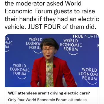 WEF Attendees Not Driving Electric Cars??? And Push Climate Change???