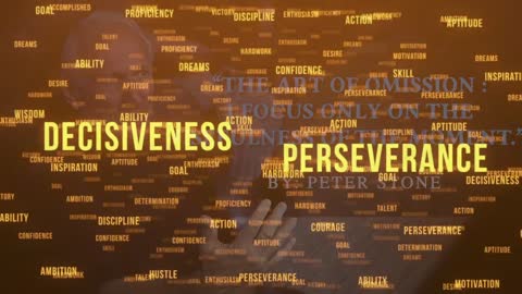 “The art of omission _ I focus only on the usefulness of the moment.”