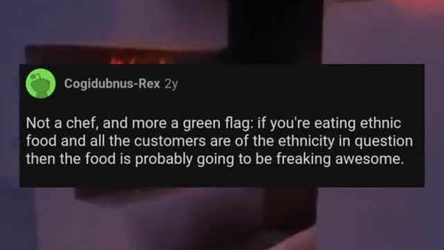 Red Flags on restaurant