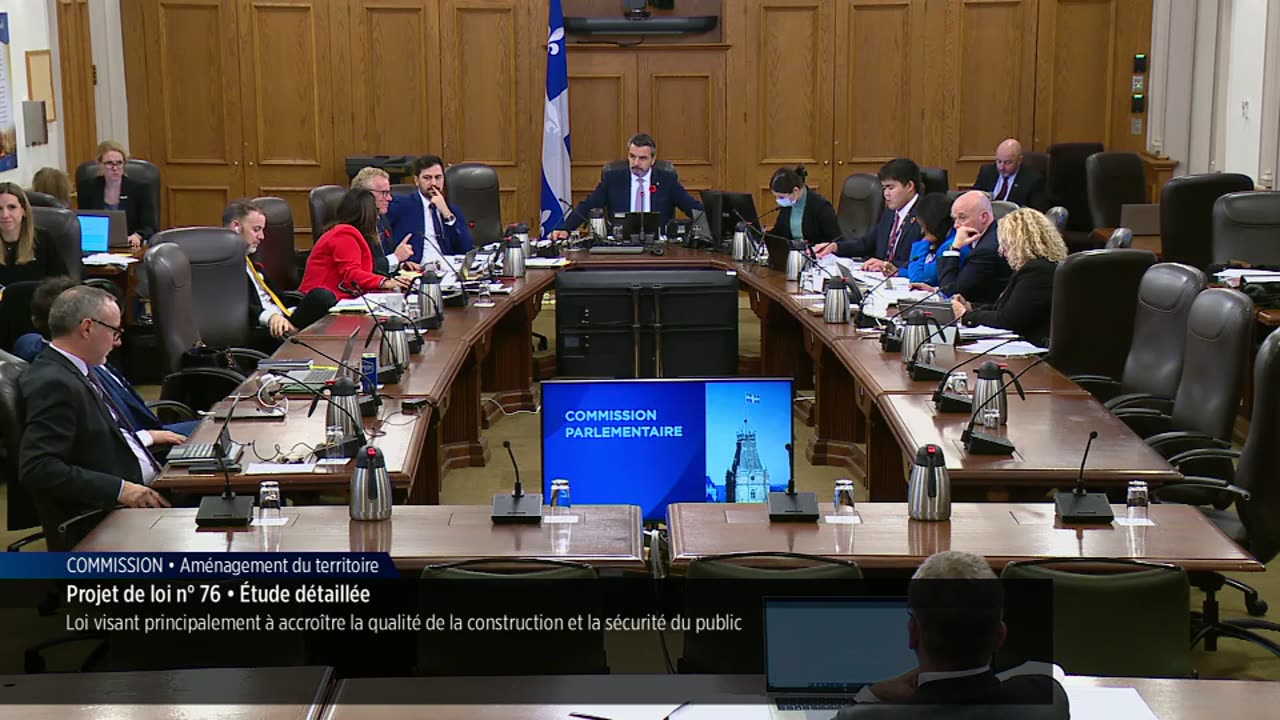 Assemblée Nationale du Quebec: Planning and the Public Domain: November 7, 2024