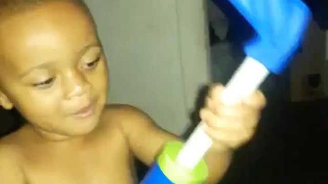 Cute kid wants Kiss