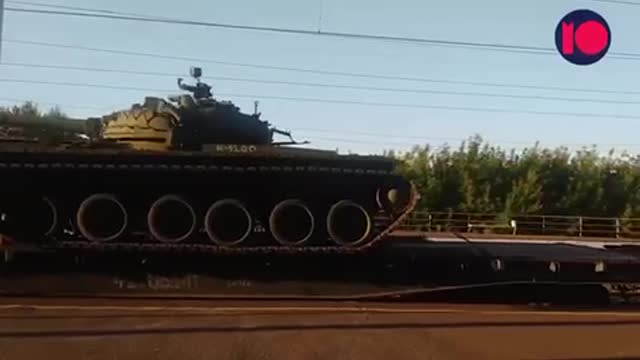 THE TRANSFER OF THE NEXT PORTION OF SOVIET TANKS TO UKRAINE FROM RUSSIA