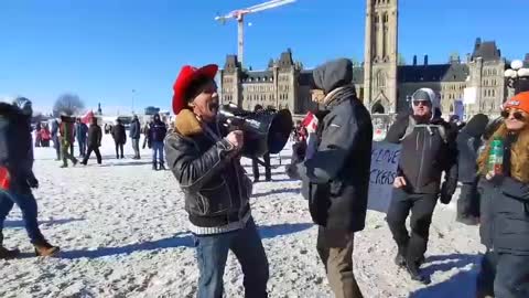 Jason Cosmic at the Ottawa FREEDOM CONVOY