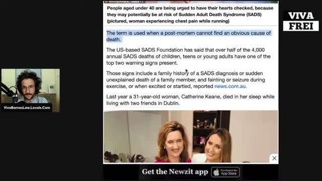 Young Adults Dying "Suddenly" and Expert are Baffled as to Why - SADS "Sudden Adult Death Syndrome"