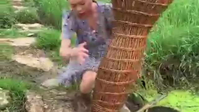 Best Asian Fishing 🐟 Primitive Fishing Techniques