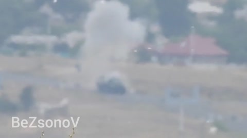 Anti-tank guided missile Destroys truck full of Ukrainian Soldiers