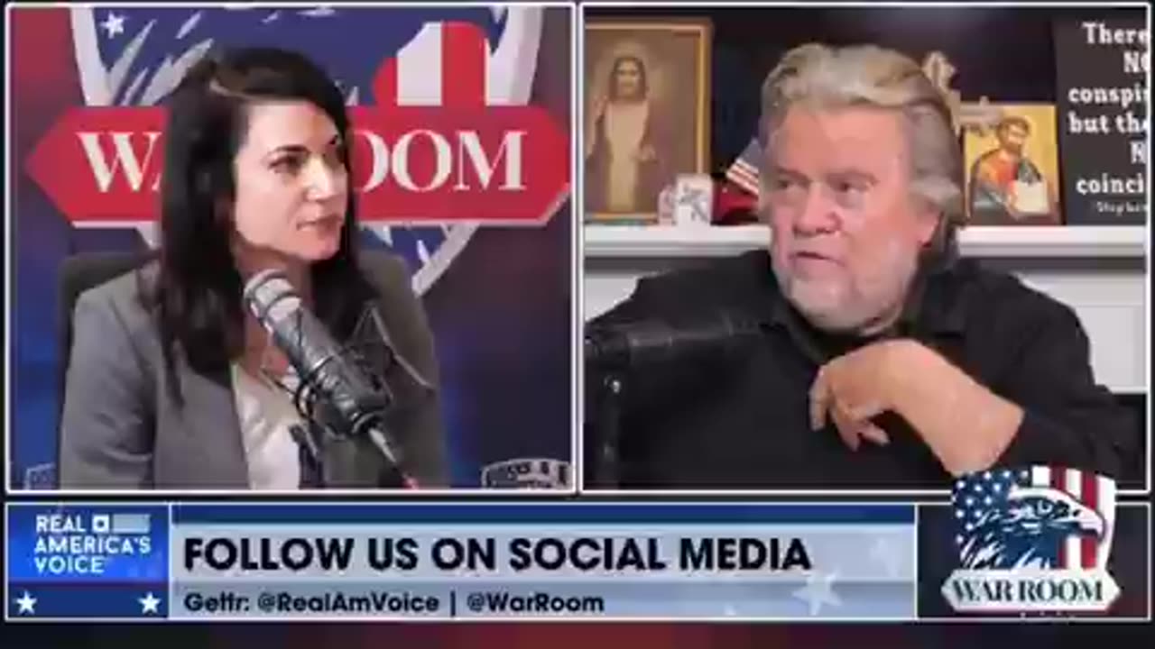 Newsweek editor Batya Sargon talks to Steve Bannon after she blew up the Bill Maher show