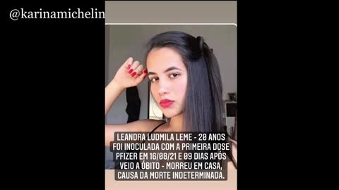 Leandra Ludmila Leme - 20 anos - Falecida