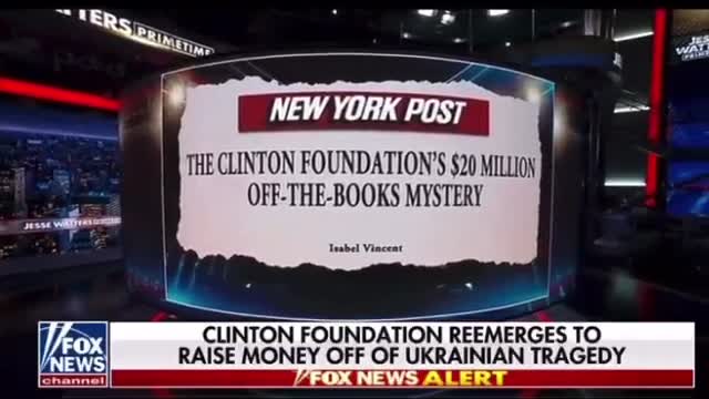 Clinton Foundation To Raise Money Of Ukraine Conflict