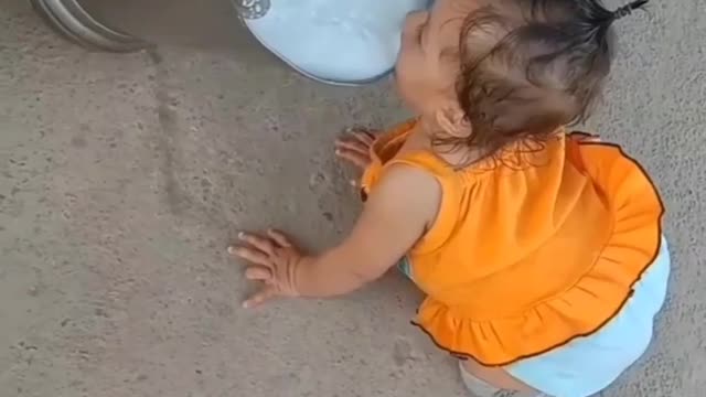 Indian baby girl drinking milk..😍😍😍