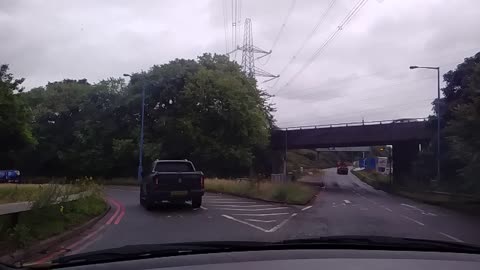 Slow Motion Motorway View from a BMW * 120fps