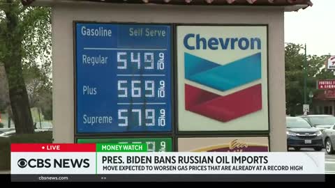 U.S. ban on Russian oil imports will likely hike gas prices