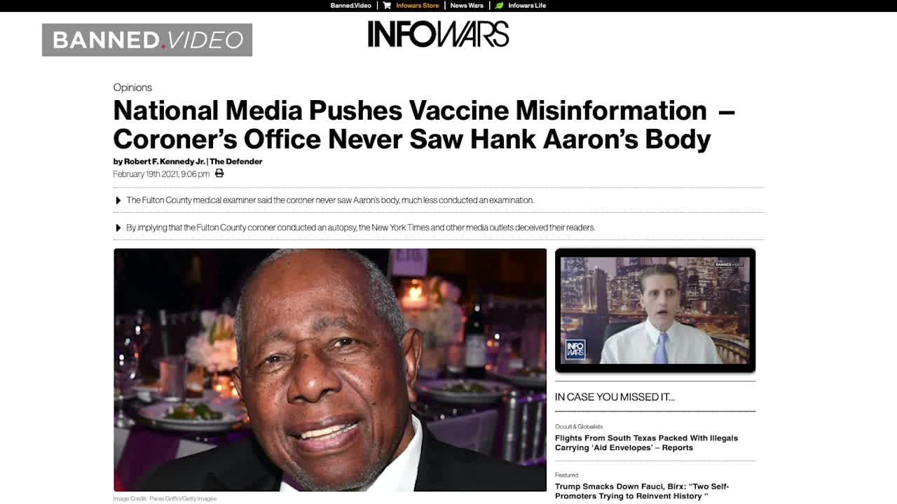 CNN Caught In Shocking Coverup Of Hank Aaron’s Death