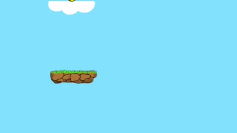 Pou playing Sky Jump