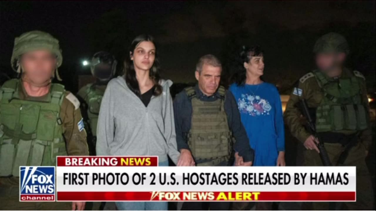 First photo of two US hostages released by hamas