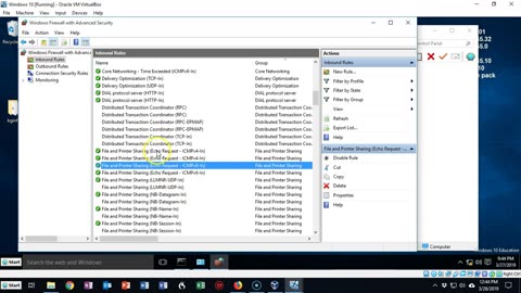 Allow PING between Windows Server and Windows 10