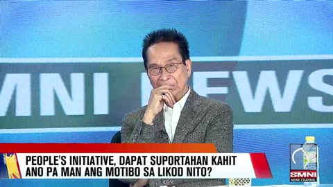 People's initiative, dapat suportahan kahit ano pa man ang motibo sa likod nito?