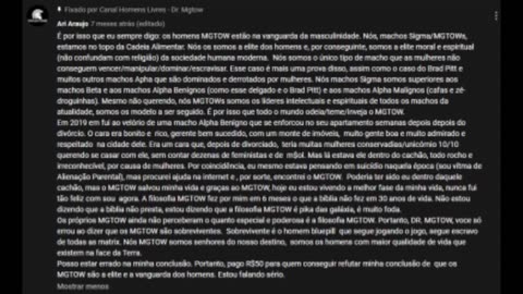 KORVOS O BLACKPILLADOR - A ELITE INTELECTUAL DO MGTOW