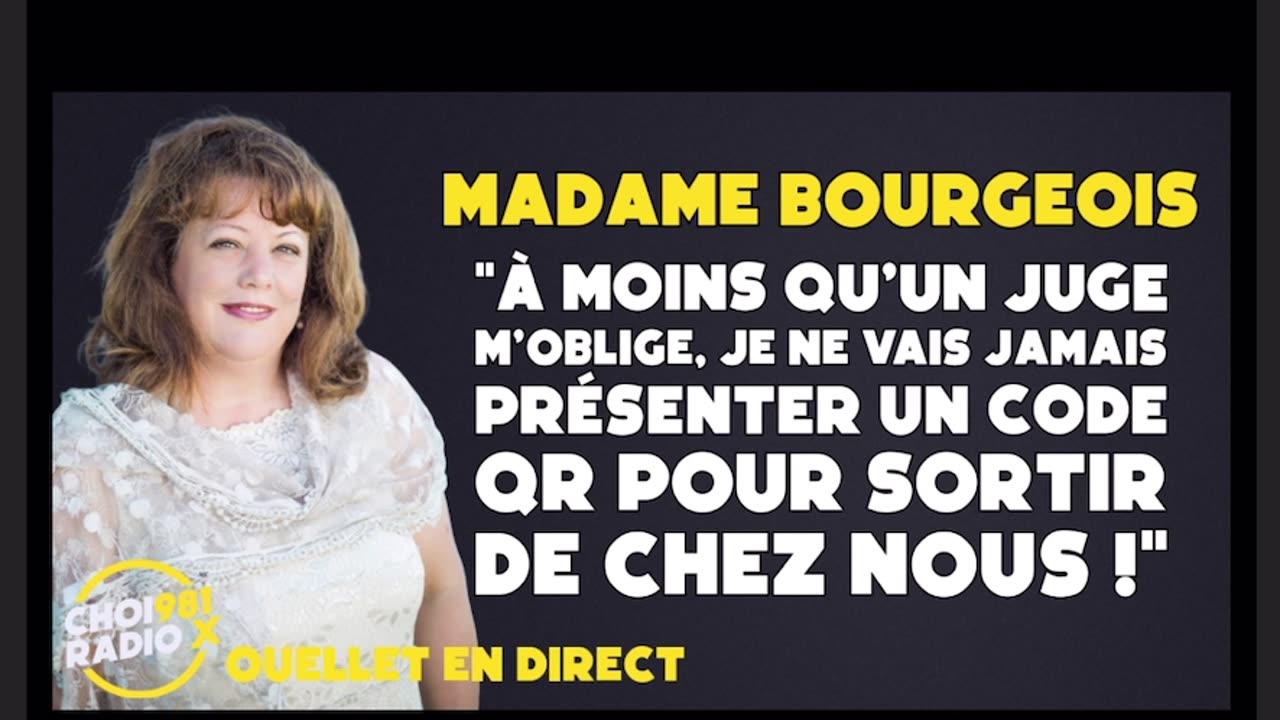 Madame Bourgeois ( CODE QR ) #CRÉDIT CHINOIS