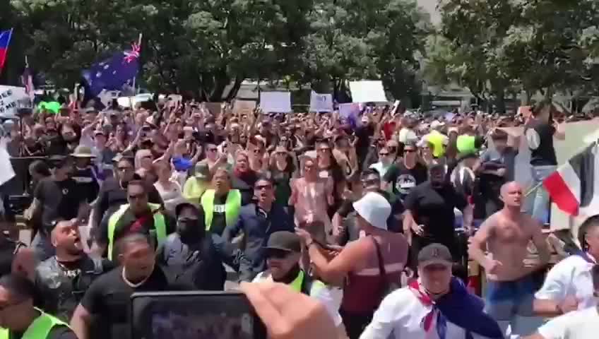 New Zealand protesters against vaccine passports