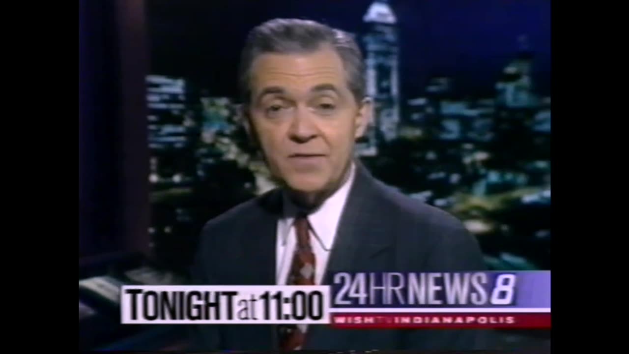 October 10, 1997 - Mike Ahern WISH-TV 11 PM News Promo & 'People's Court' Bumper