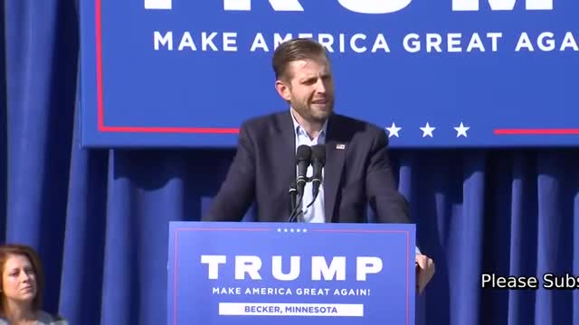 🔴Eric Trump's MASSIVE Rally From Becker, Minnesota #MAGA