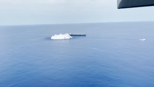 USS Gerald R. Ford Full Ship Shock Trials Aboard(CVN 78)