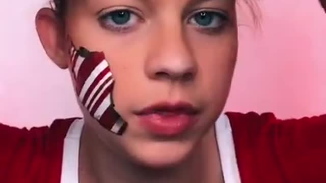 💕 Beautiful Warping Paper Makeup Look || SFX makeup tutorial #shorts