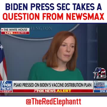 Biden Press Secretary takes question from Newsmax