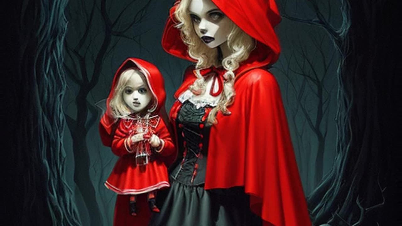 "Dark Fantasy Unleashed: Little Red Riding Hood Reimagined by Todd McFarlane and Tim Burton"